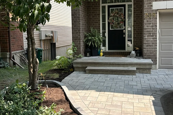 Isaac Bennett Ottawa landscape contractor reviewing project plans